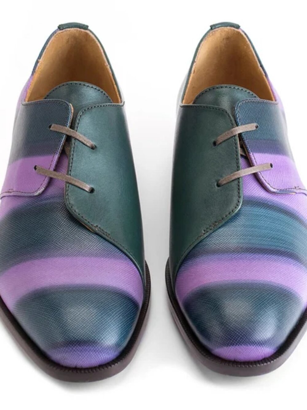 JOHN FLUEVOG City Angels Manhattan Purple Striped Derby | Womens 8